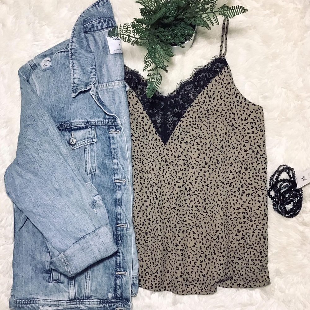 NWT-Leopard Print Tank Top
